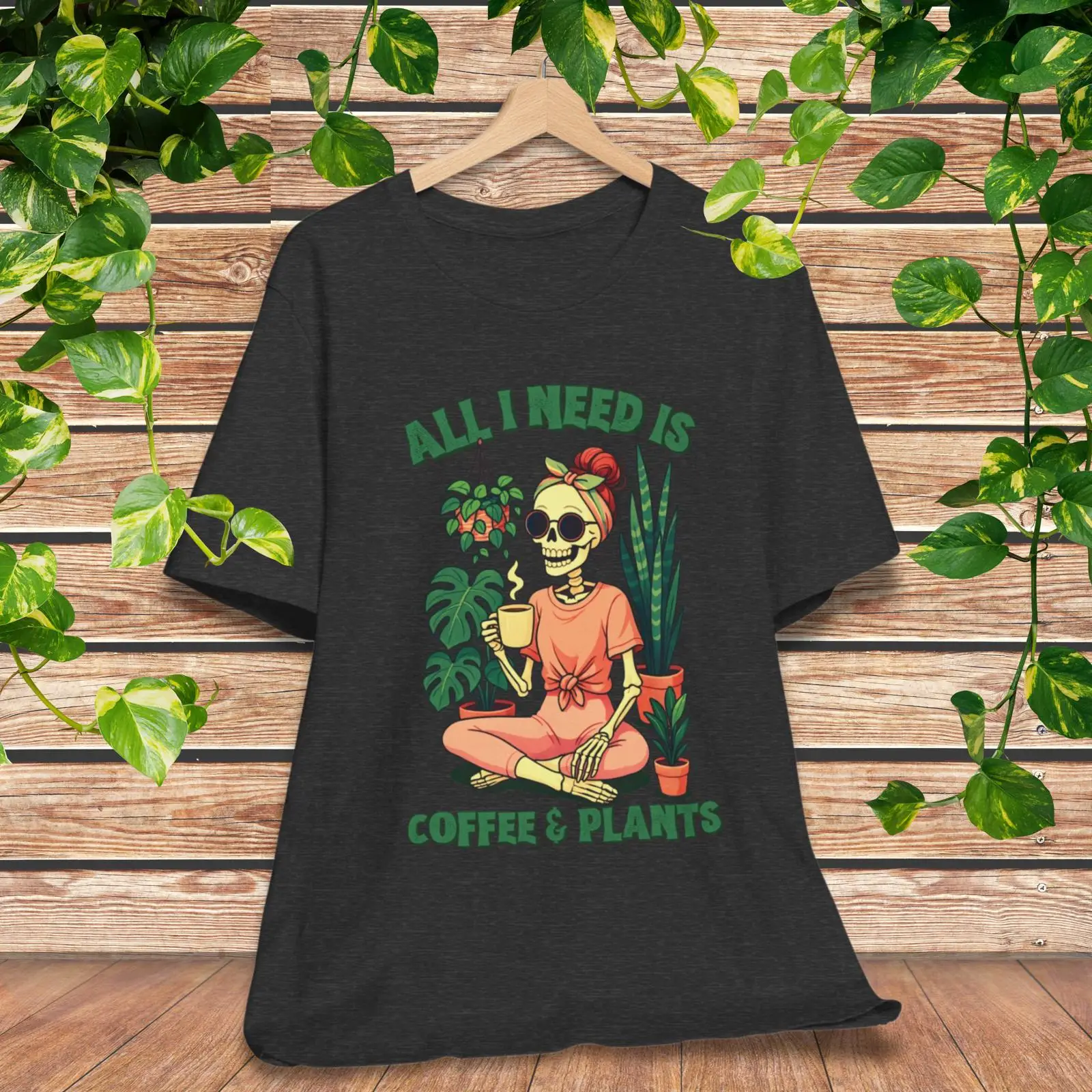 Funny Skeleton T Shirt for Cof - Plant Parent Shirt review and price