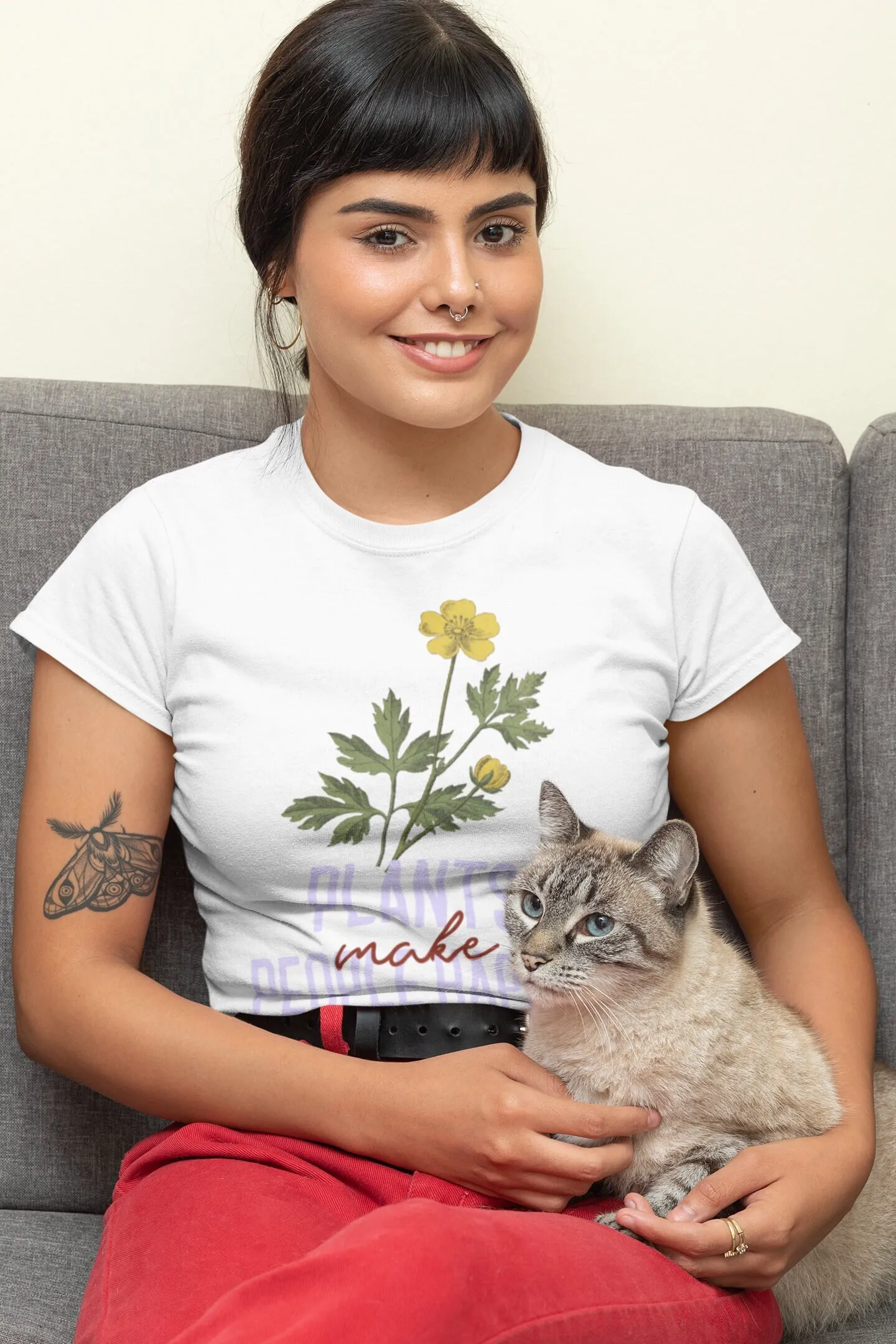Plants Make People Happy Inspi - Plant Parent Shirt review and price